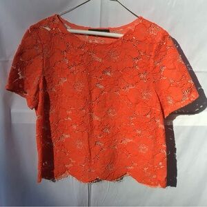 Topshop Tall Orange Top